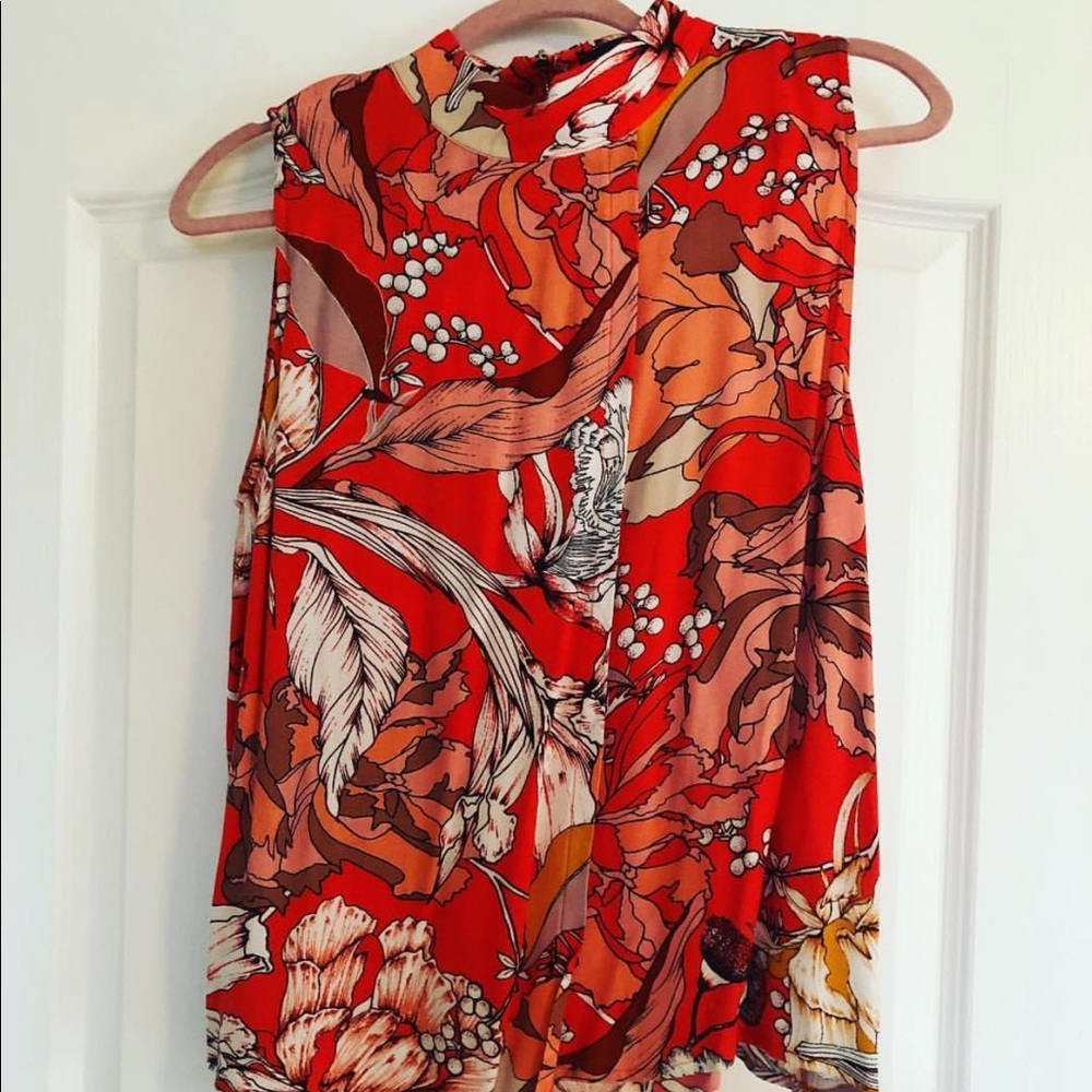 Minkpink floral sleeveless top